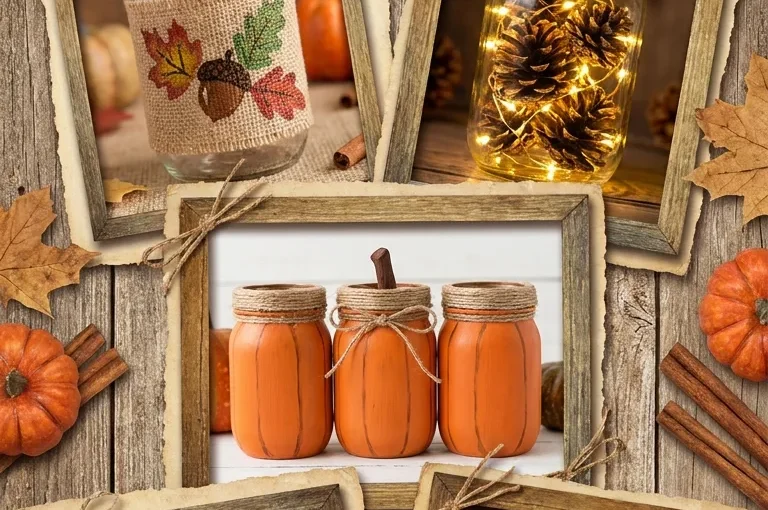  10 Fall Mason Jar Crafts Ideas