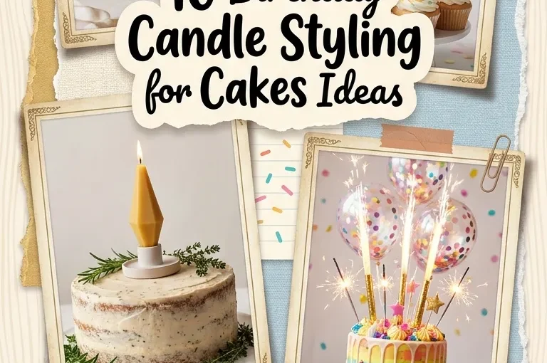 10 Birthday Candle Styling for Cakes Ideas