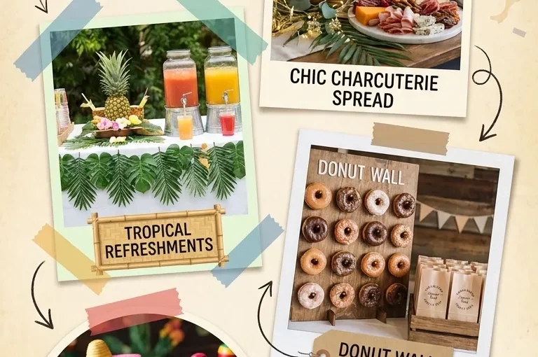 10 Birthday Food Station Decor for Guests Ideas