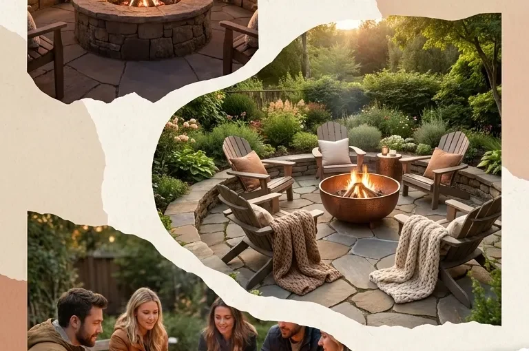 10 Cozy Backyard Patio Decorating Fire Pit Layout Ideas