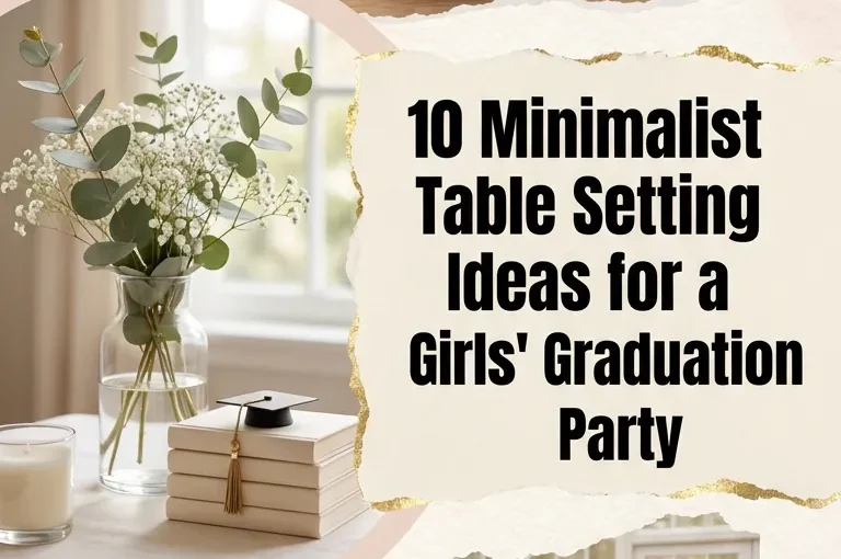10 Minimalist Table Setting Ideas for a Girls’ Graduation Party