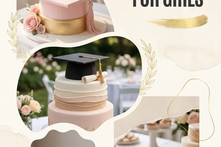 10 Graduation Party Traditional Cap Cake Ideas for Girls