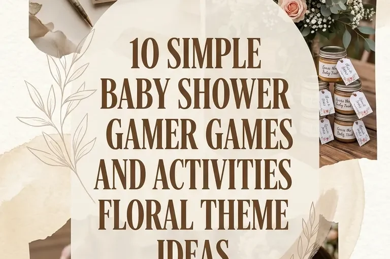 10 Simple Baby Shower Games and Activities Floral Theme Ideas