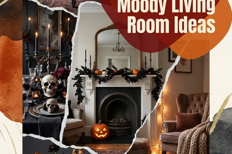 10 Halloween House Party Moody Living Room Ideas